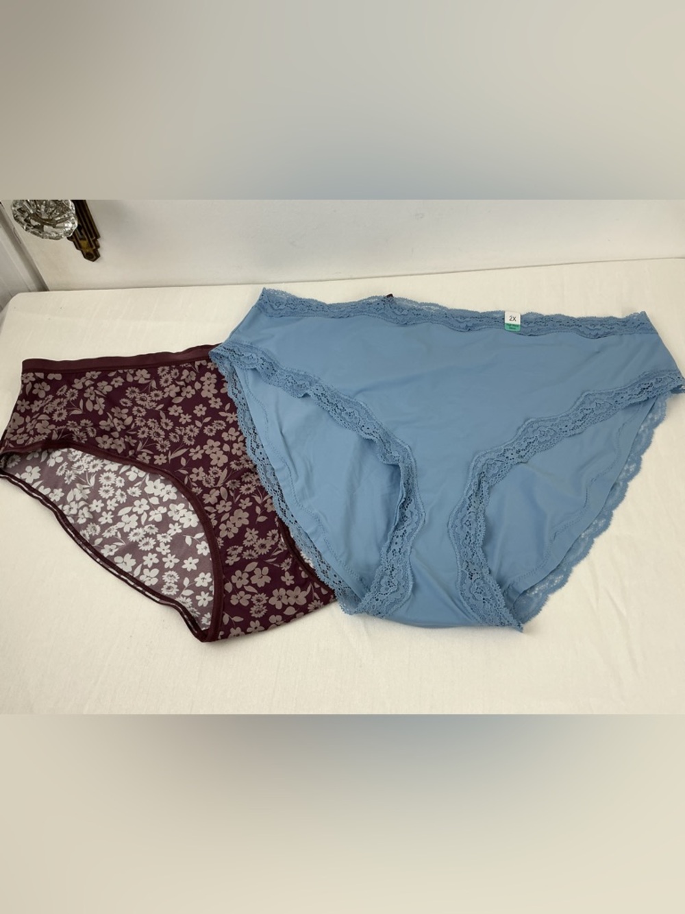Women’s Bikini Underwear Nylon Panties Lace Trim Size XXL Maurices 2 pair bundle